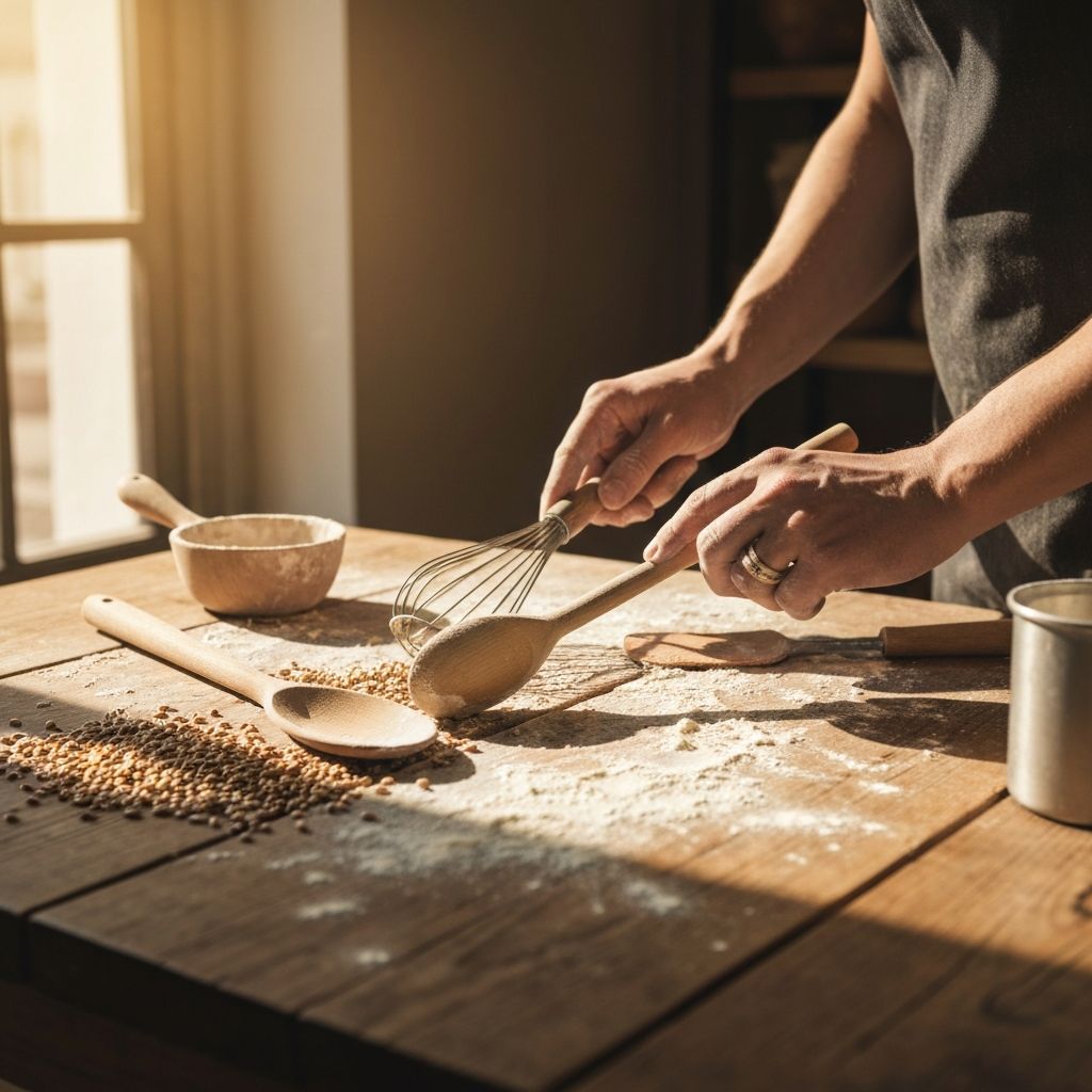 Baking tools and ingredients
